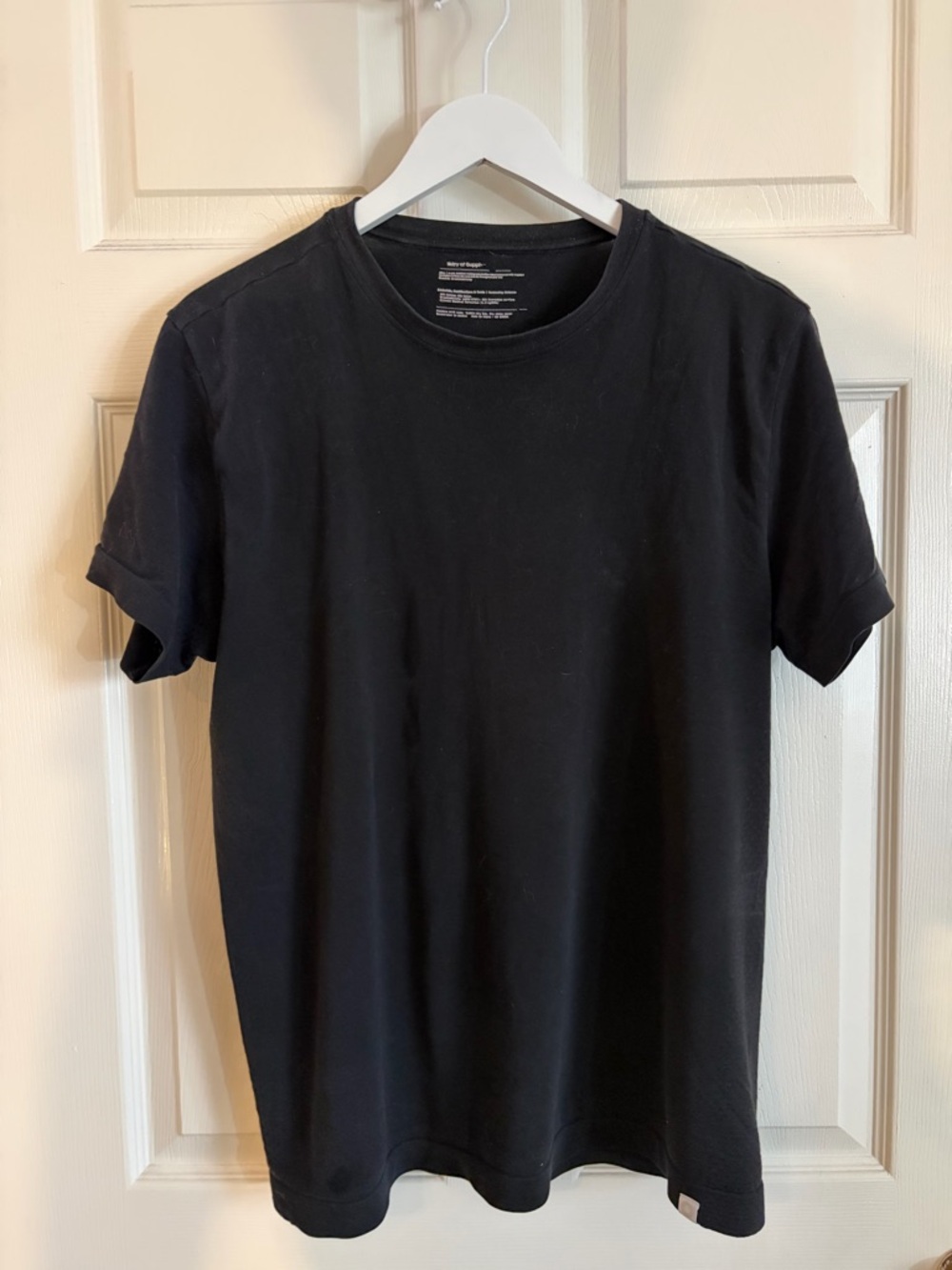Ministry of Supply Black Short Sleeve Crew Tee